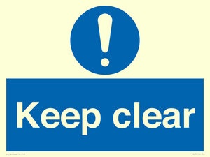 keep clear